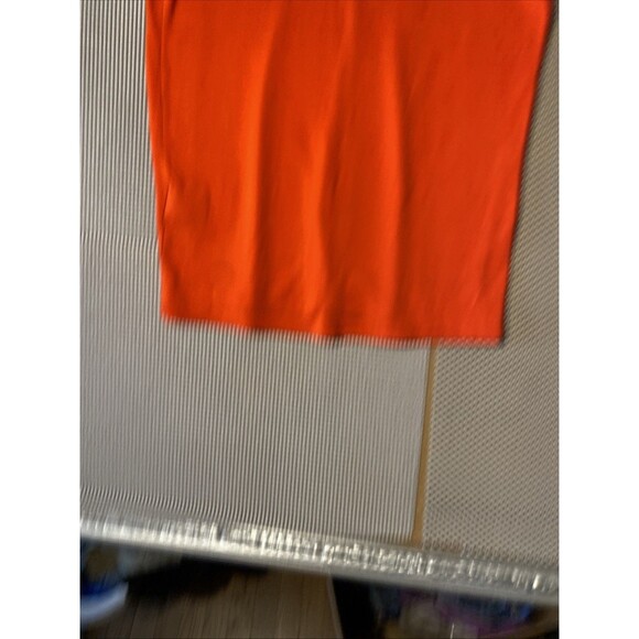 Ralph Lauren Red Pima Cotton V Neck T Shirt Size XL Cap Sleeve Stretch - Picture 4 of 4